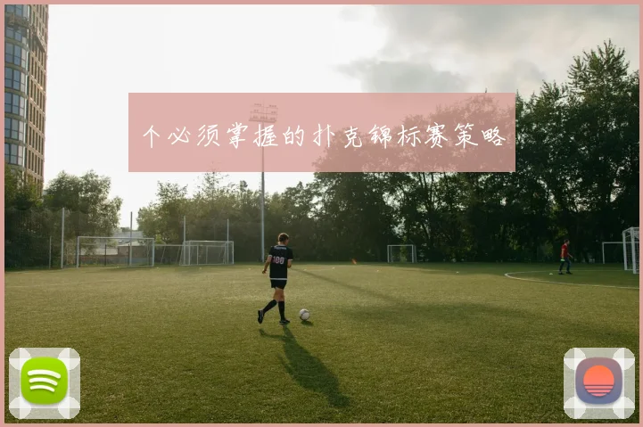 个必须掌握的扑克锦标赛策略